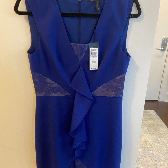 BCBG Maxazria Deep Royal Blue Koralyn Dress - Picture 3 of 4